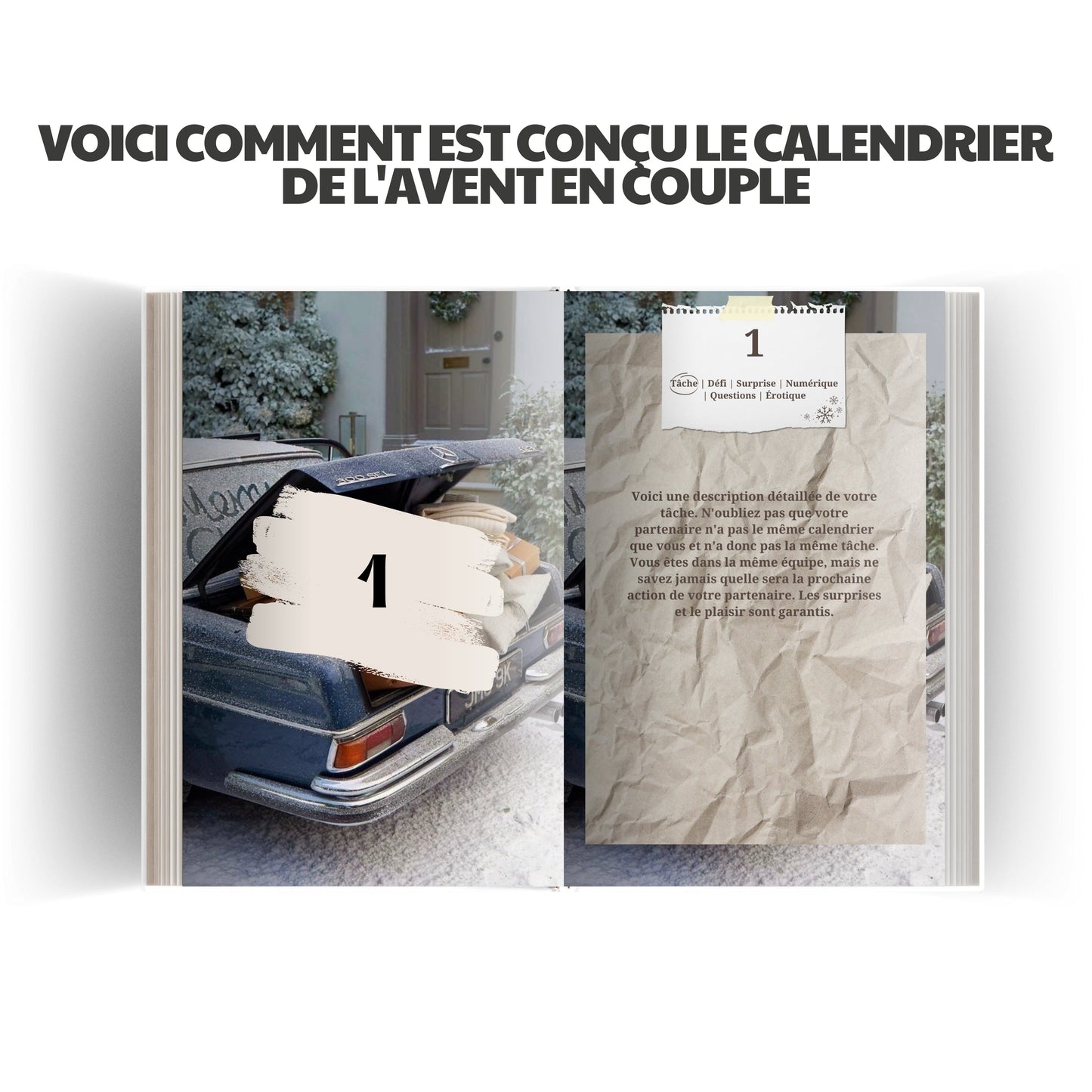 Calendrier de l’Avent pour couple